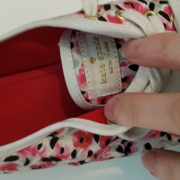 Kate Spade KEDS sneakers Floral Rose size 7.5 EUC - Picture 5 of 8